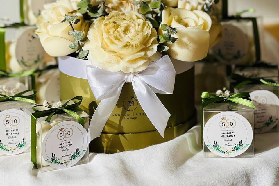 Bodas de ouro com lembrança
