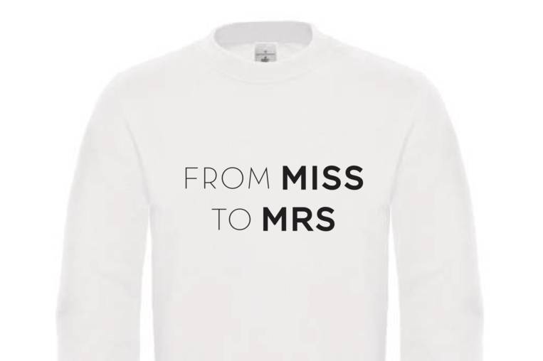 From miss to mrs sweatshirt