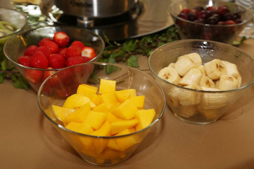 Mesa de doces & frutas