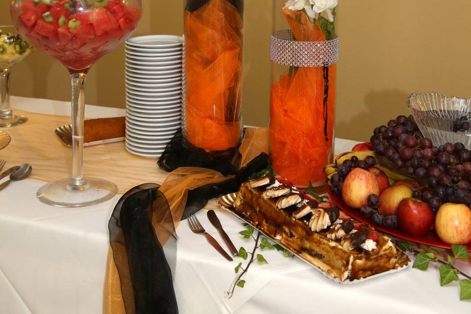 Mesa de doces & frutas