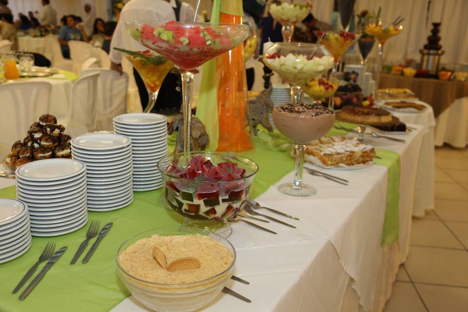 Mesa de doces & frutas