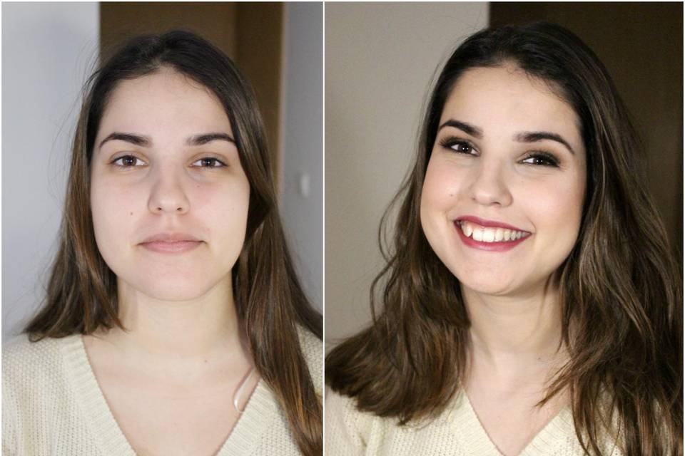 Antes e depois noiva