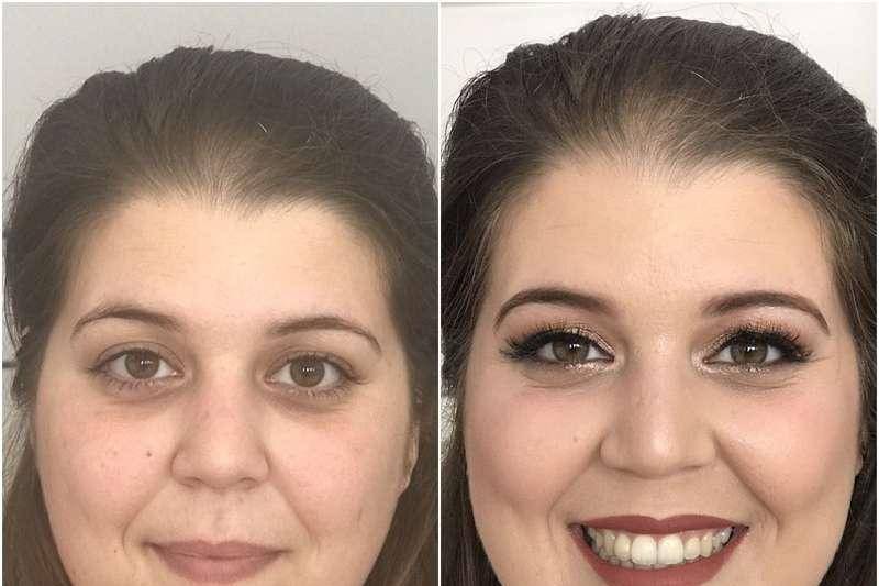 Noiva rita, antes e depois