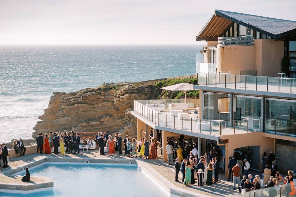 Beach and Pool Wedding