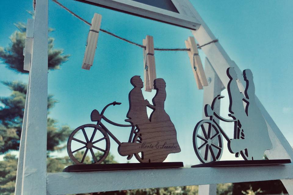 Lembrança de casamento bicicleta