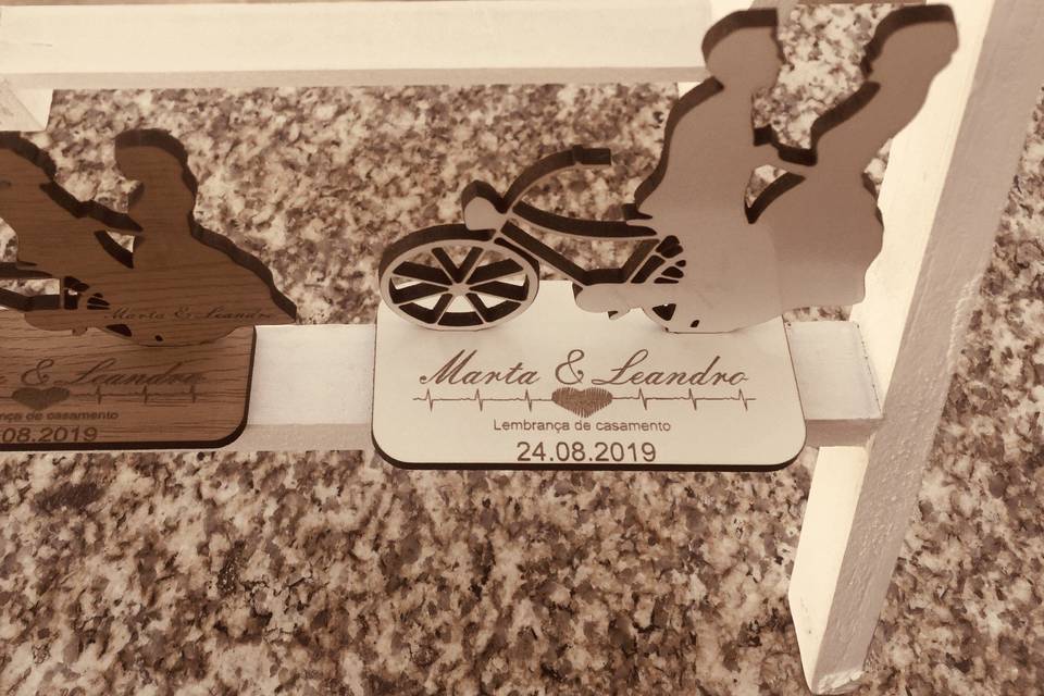 Lembrança de casamento bicicleta