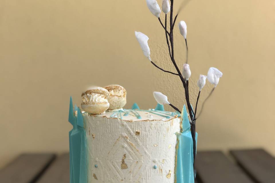 Blue sweet cake
