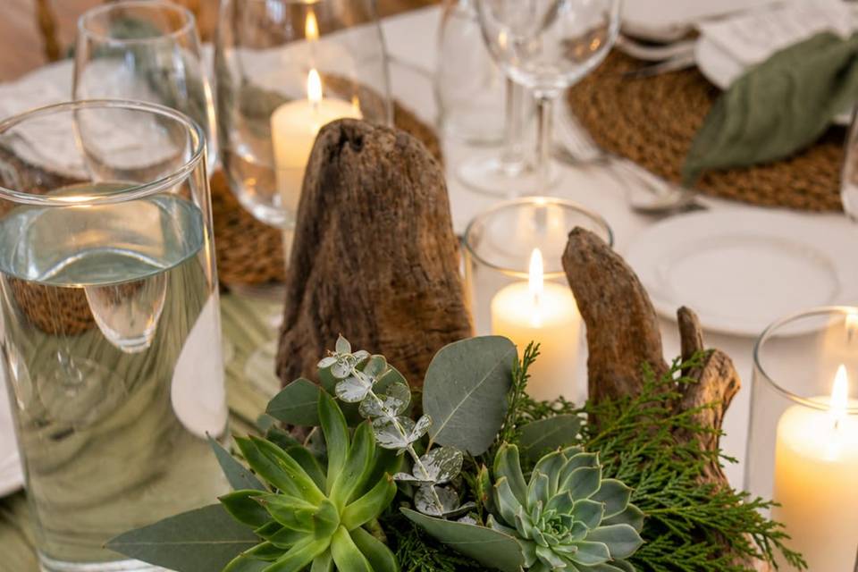 Wedding decor green