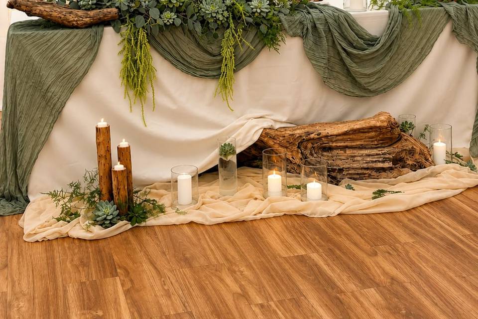 Wedding decor green