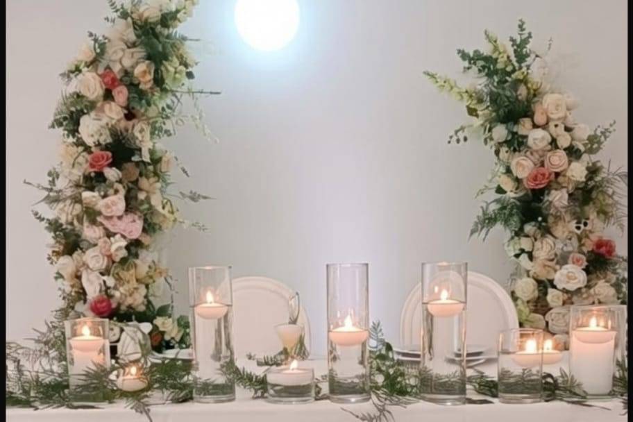 Mesa dos Noivos elegante