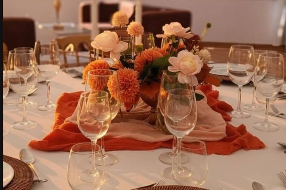 Centro mesa terracota