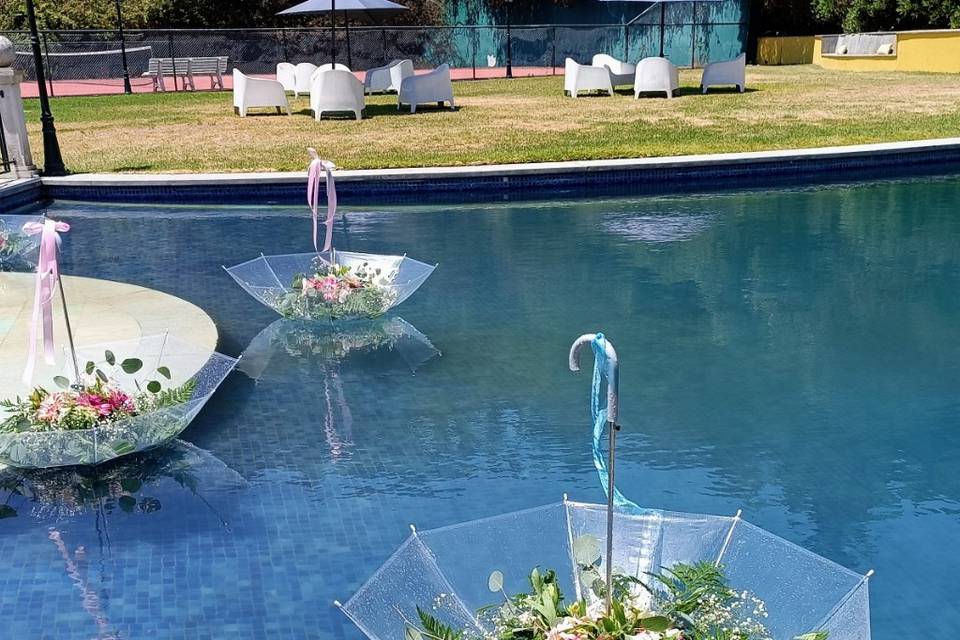 Decoração piscina