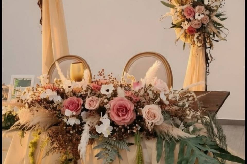 Mesa dos noivos Mafra