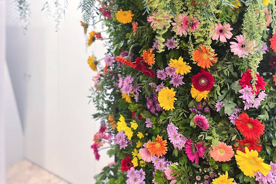 Floral Installation on Tunnel