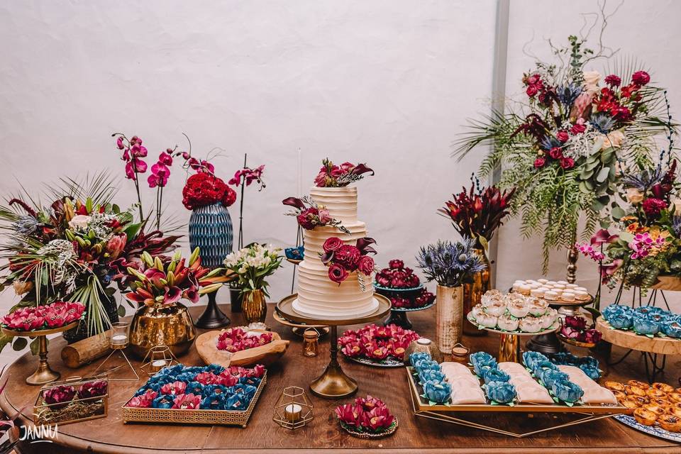 Mesa de doces finos