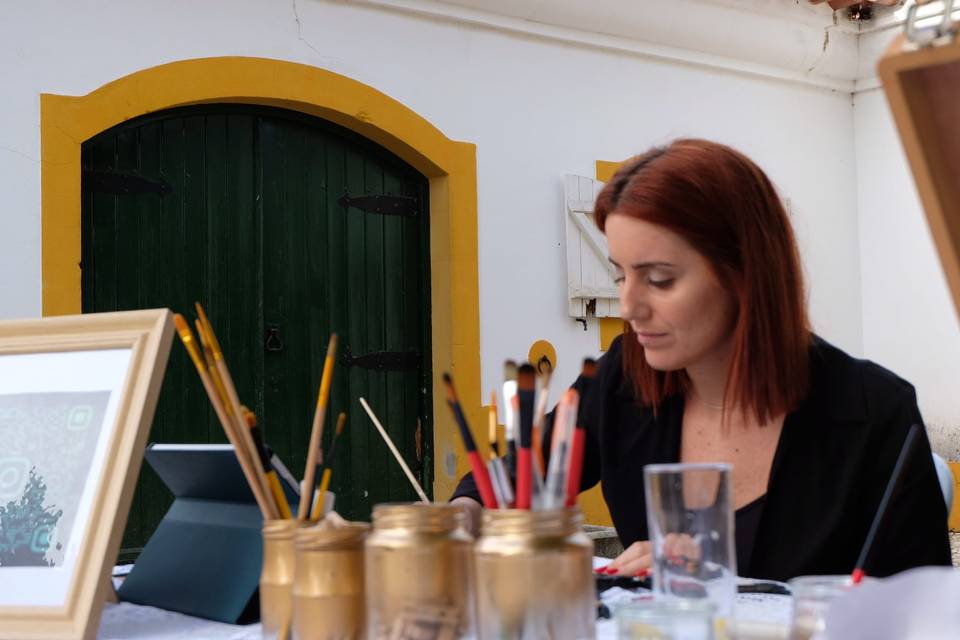 A Ana, artista e fundadora.