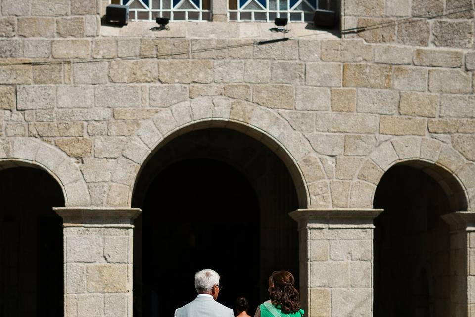 Entrada na cerimónia