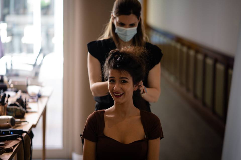 Penteado de convidada