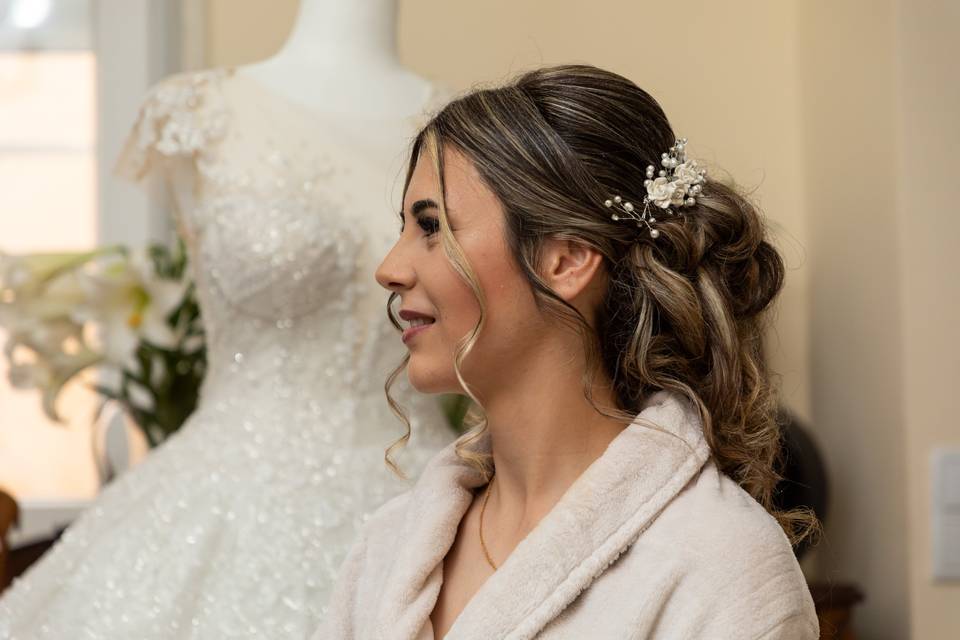 Noiva Sara cabelo/maquilhagem