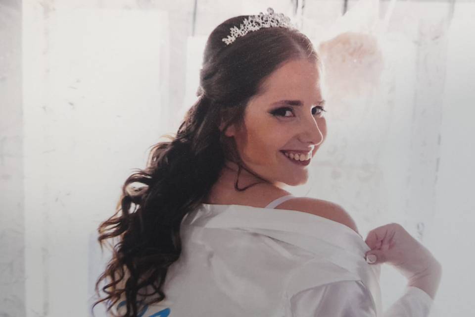 Noiva Cristele cabelo/maquilhagem