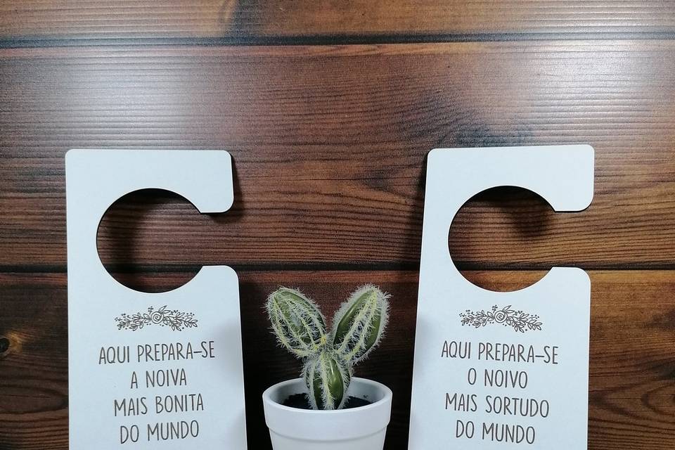 Placa MDF espinhos cacto desenho