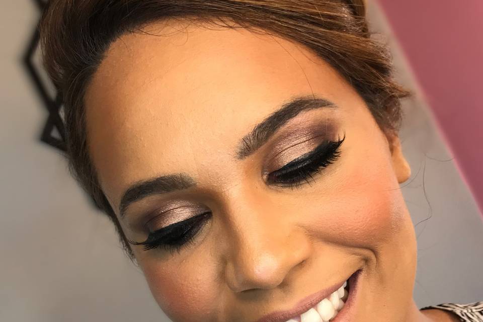 Glam makeup