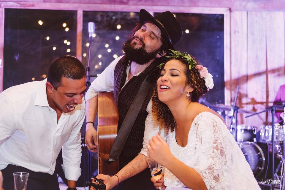 Com os noivos Rodrigo & Carol