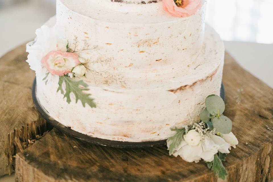 Naked cake florido
