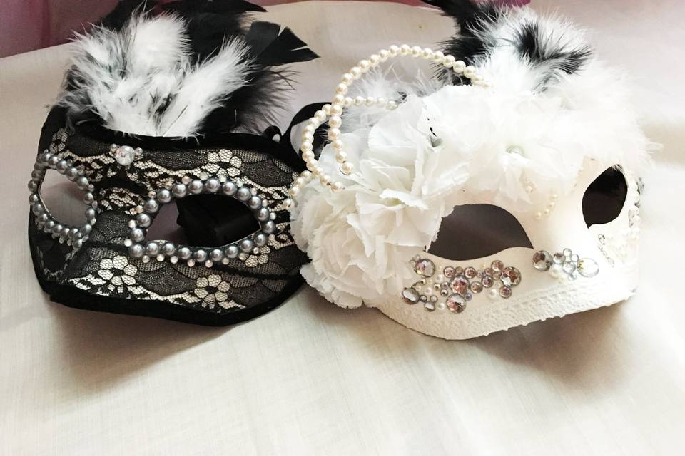Máscaras para baile casamento