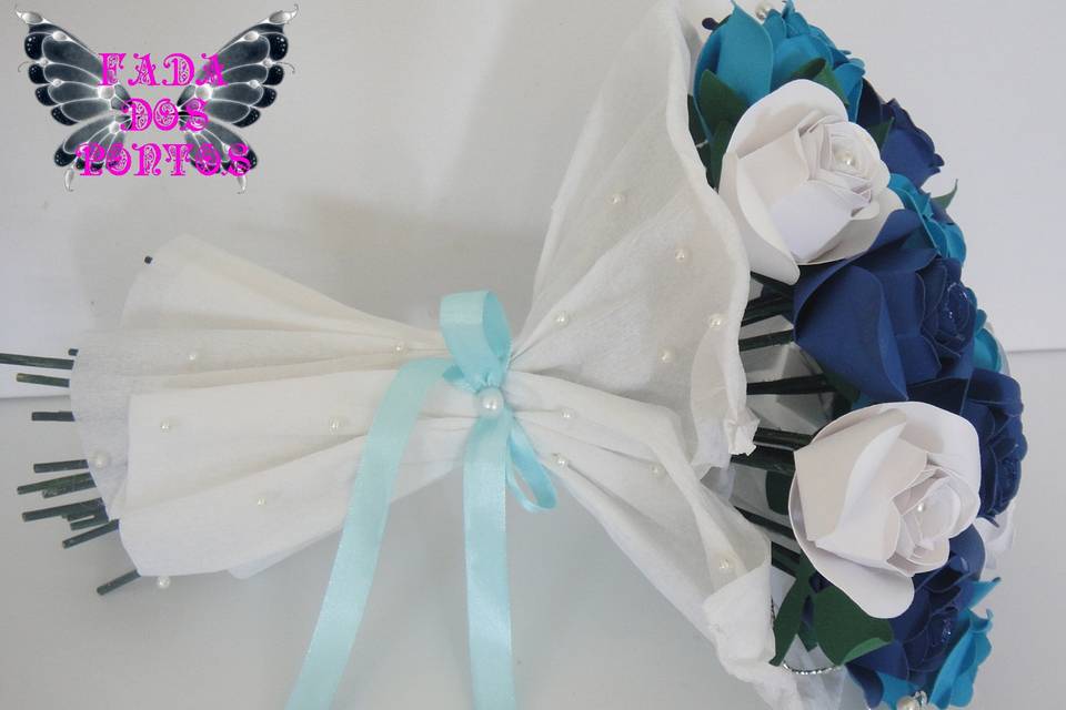 Bouquet rosas de papel