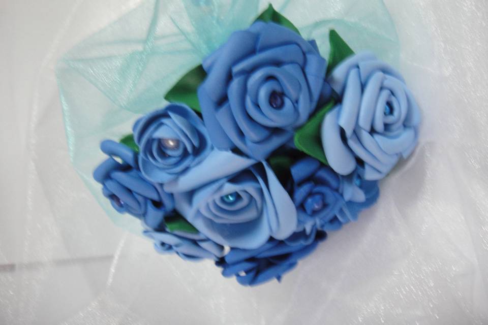 Bouquet de flores de origami