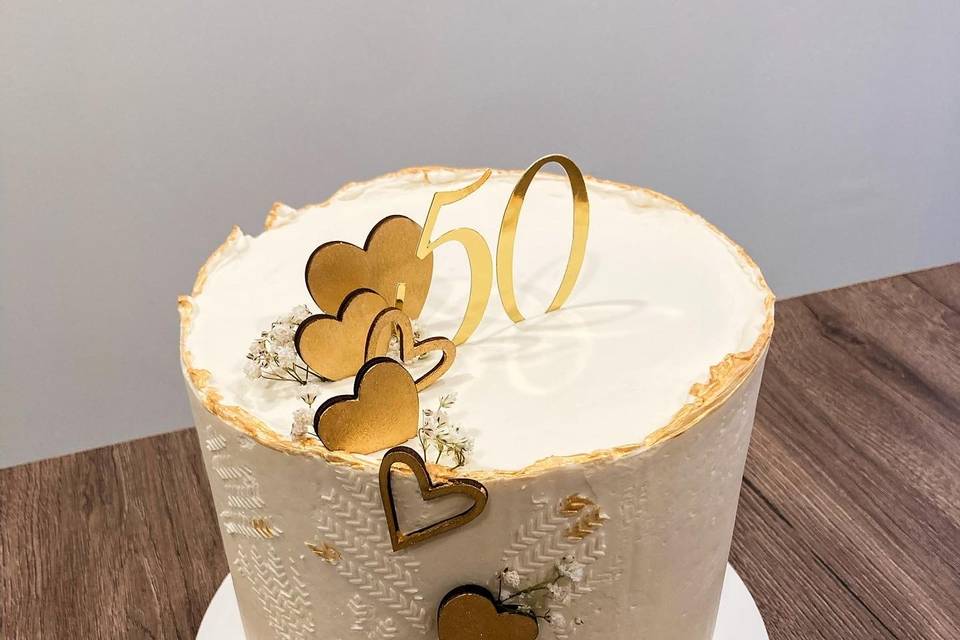 Bolo Bodas de Ouro