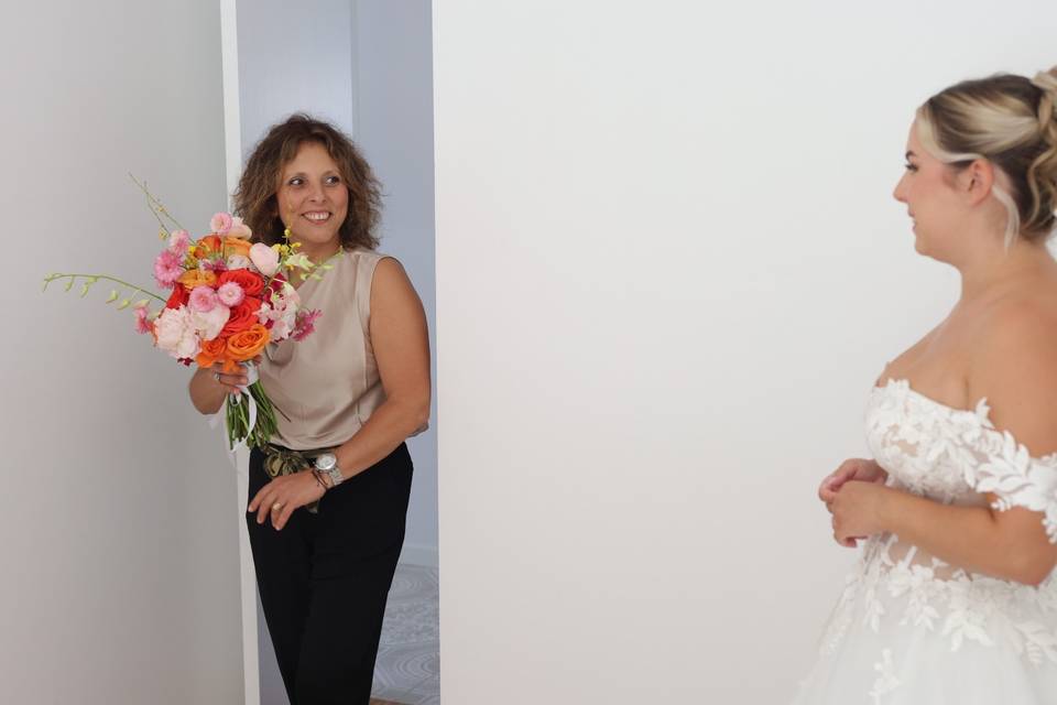 Entrega do bouquet