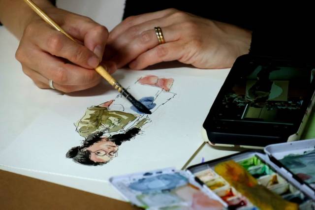 Live sketching