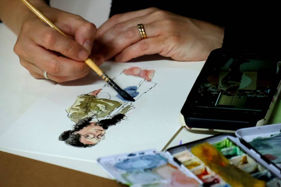 Live sketching