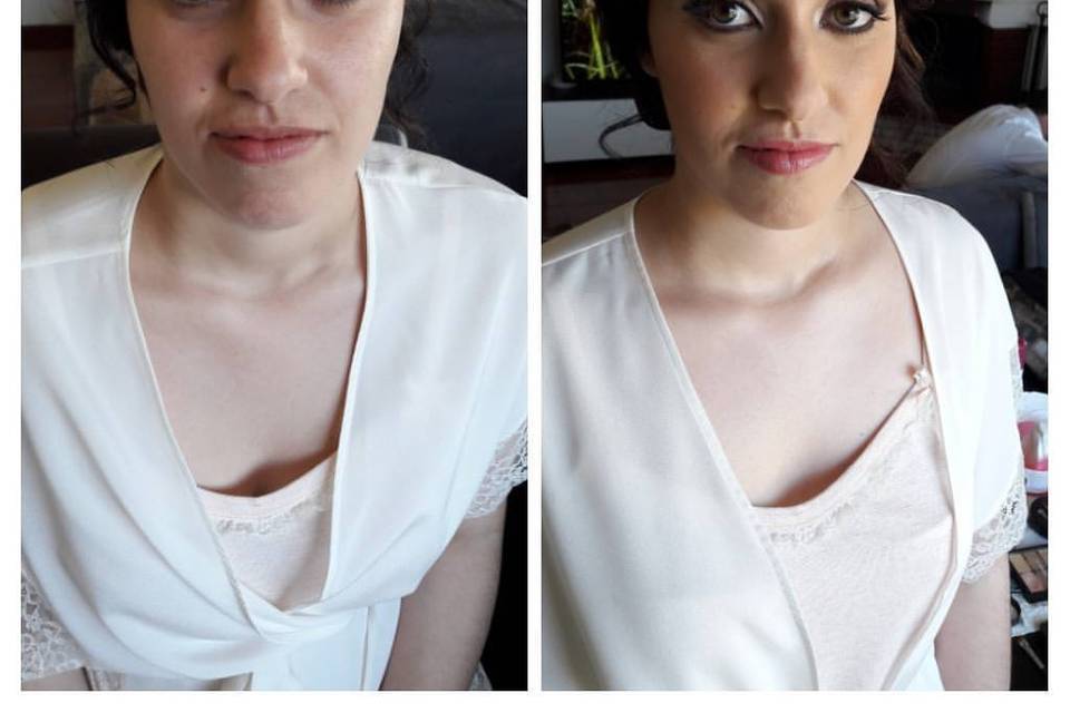 Antes e depois da Noiva Ágata