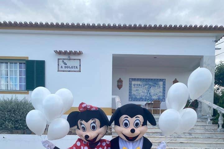 Mascotes Mickey e Minnie