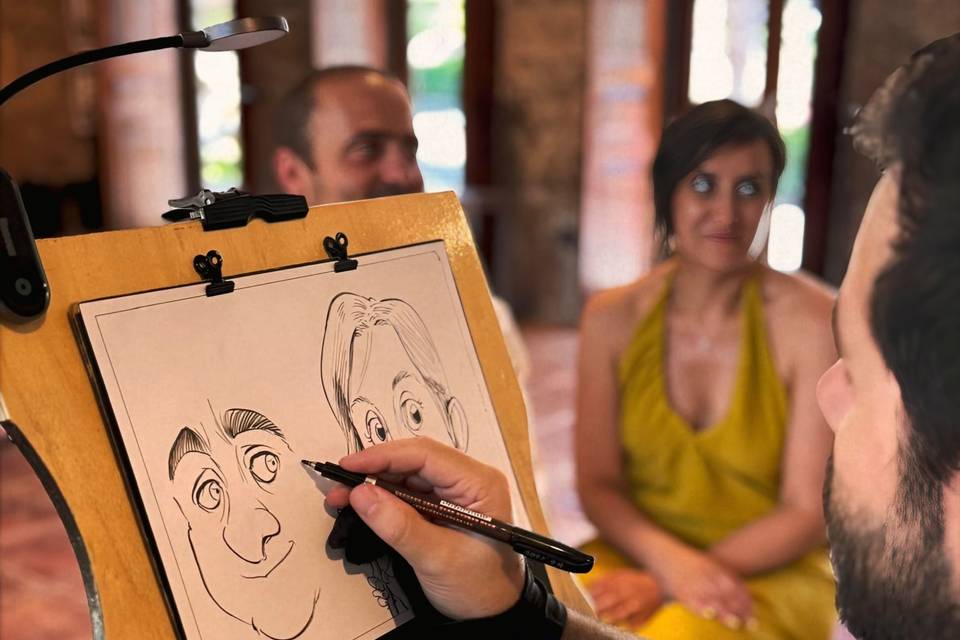 CARICATURAS AO VIVO