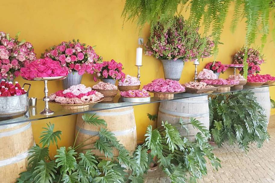 Mesa de doces e bem casados