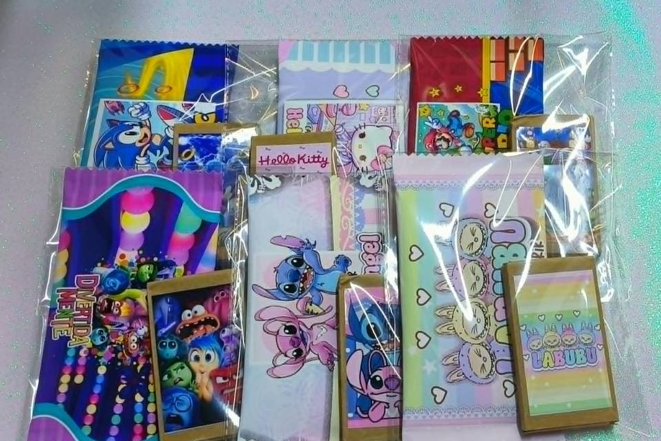Pacotes com cards de colorir