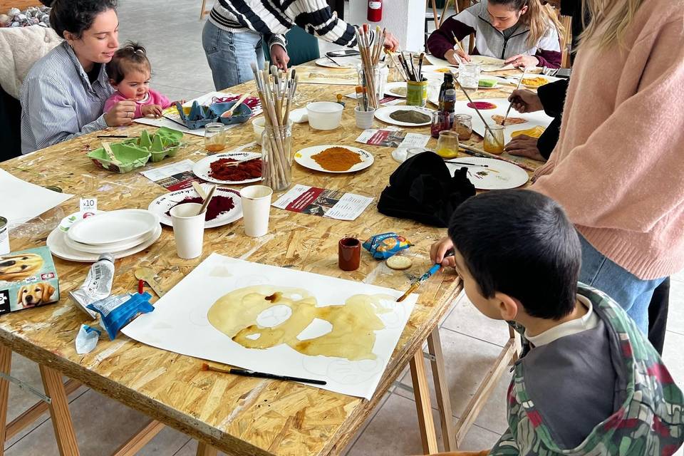 Workshop pintar com especiaria