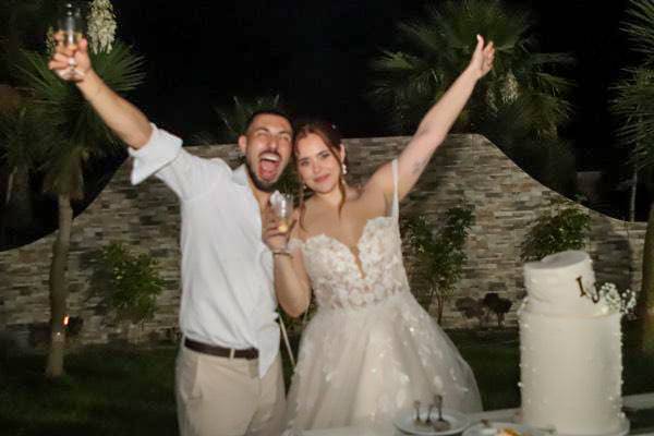 Momento de cortar o bolo