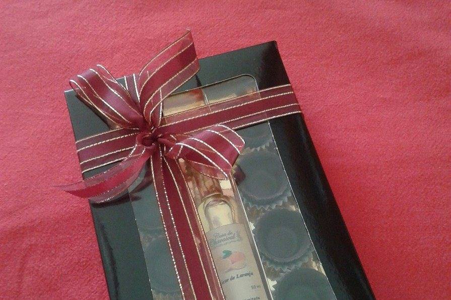 Licor c/ copos chocolate