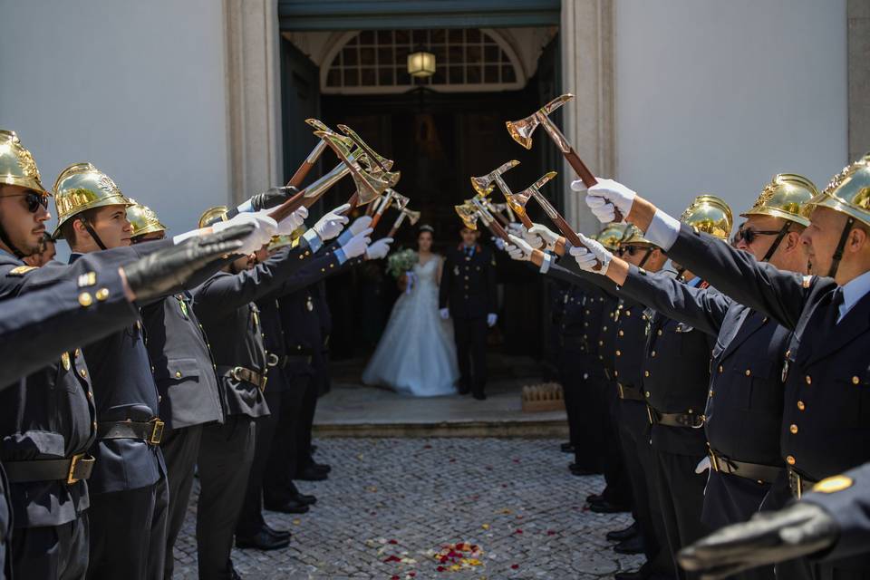 Saida da igreja