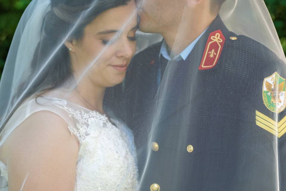 Noivos na quinta