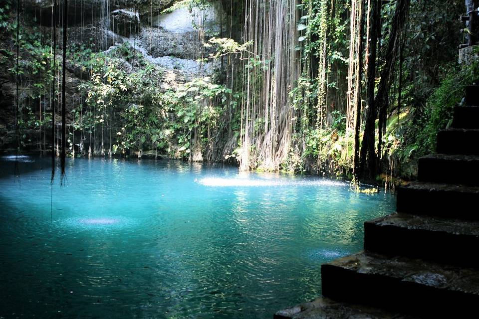 Cenote, Uxmal, Mexico
