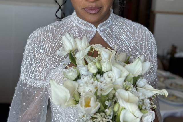 Soft matte bridal makeup look