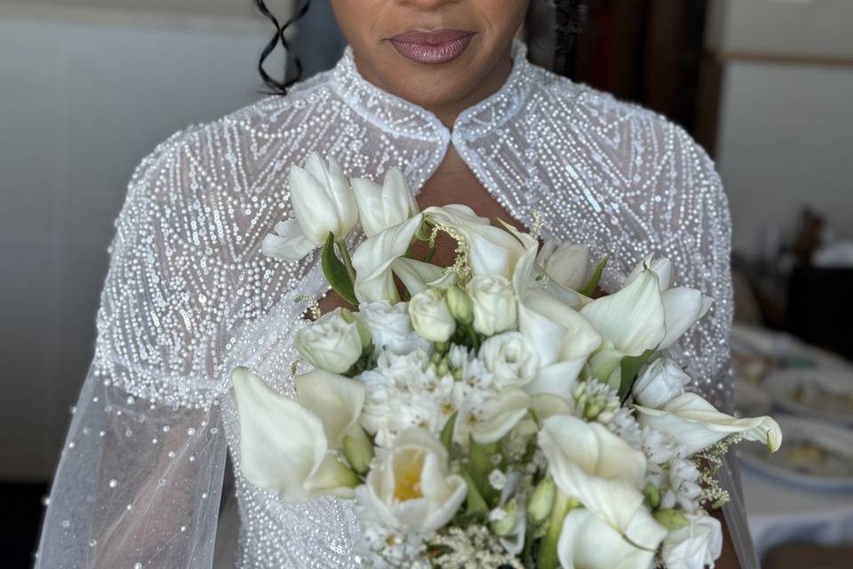 Soft matte bridal makeup look