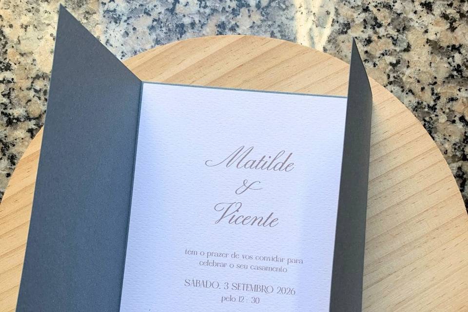 Convite de Casamento M+V
