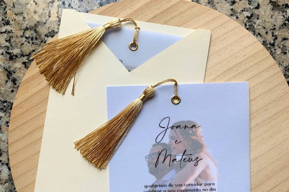 Convite de casamento J+M